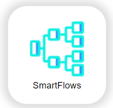 The SmartFlows icon is highlighted within the My Applications section of the portal